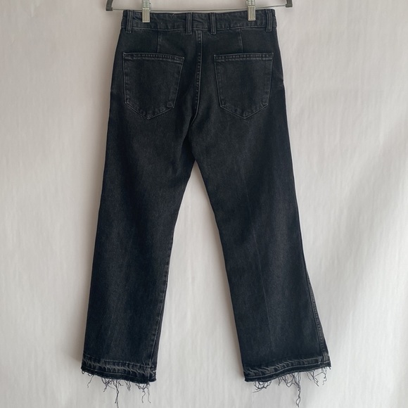 Zara Jeans Nwt Zara Ness Cropped Flare In Astra Black Size 2 Poshmark